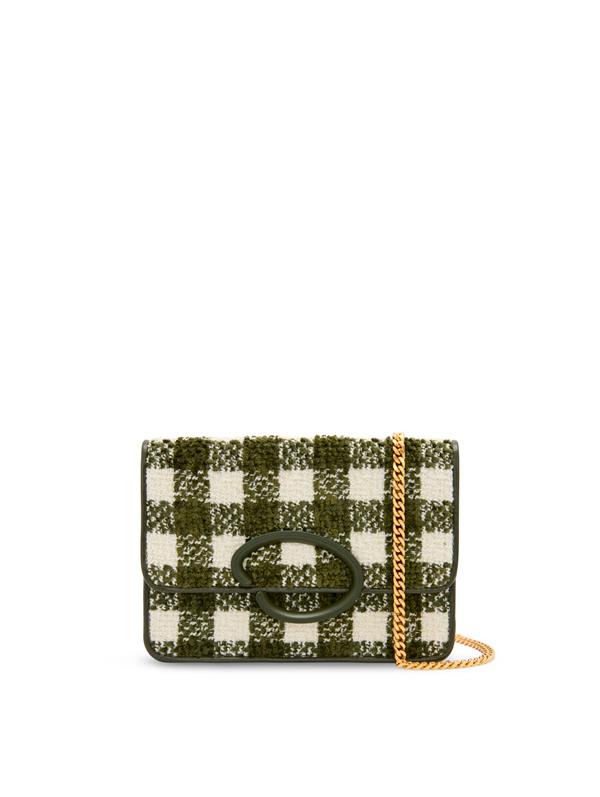 Chenille Check Tweed O Pochette