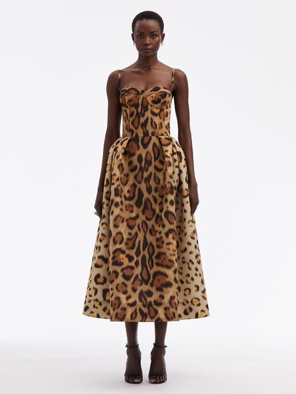 Jaguar Faille Cocktail Dress