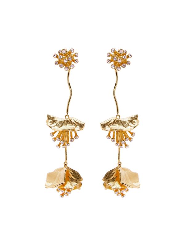 Dangling Flower Earrings