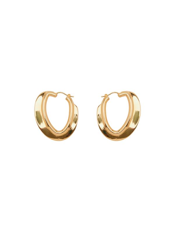 O Disk Hoop Earrings