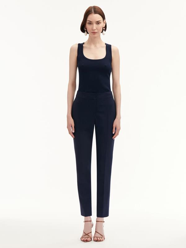 Zip-Front Skinny Pant