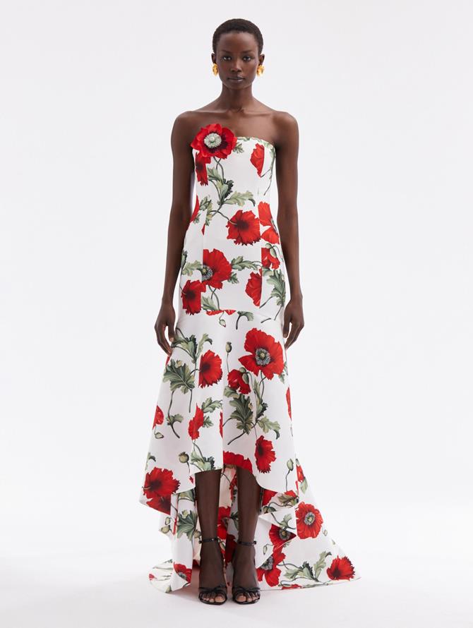 Poppy Faille Trumpet Gown