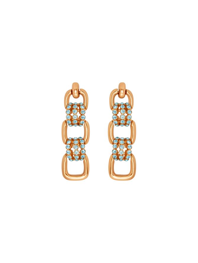 Pavé Link Drop Earrings