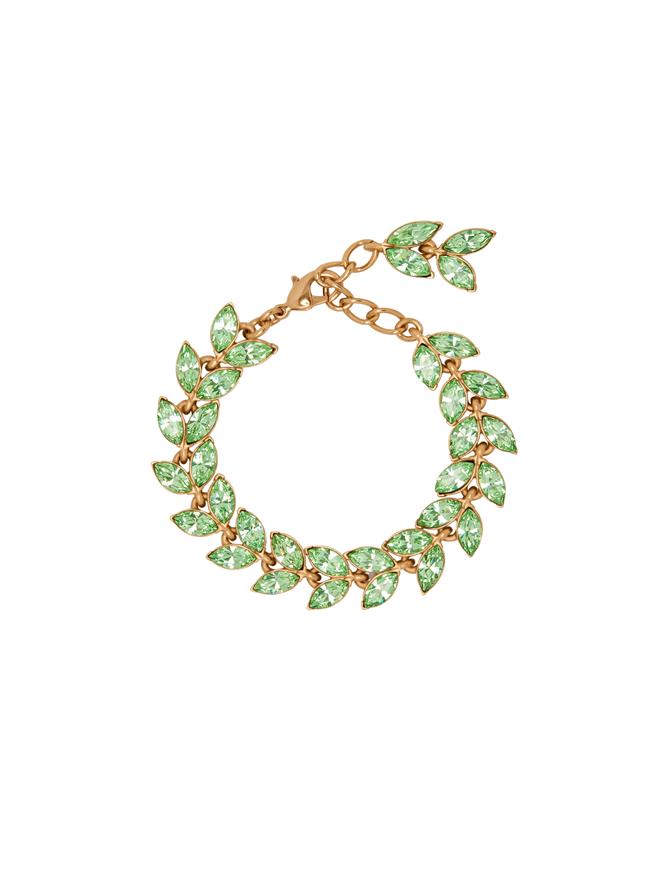 Crystal Leaves Bracelet