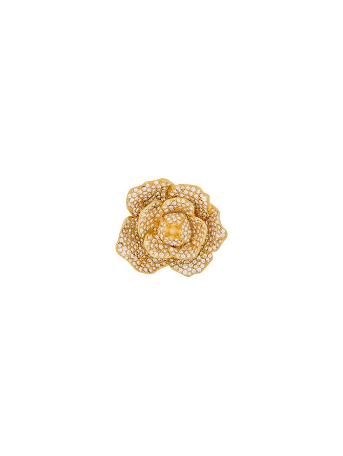 Pavé Gardenia Brooch