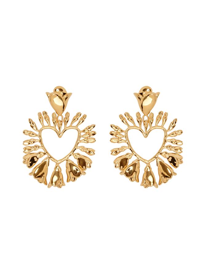 Wisteria Heart Earrings