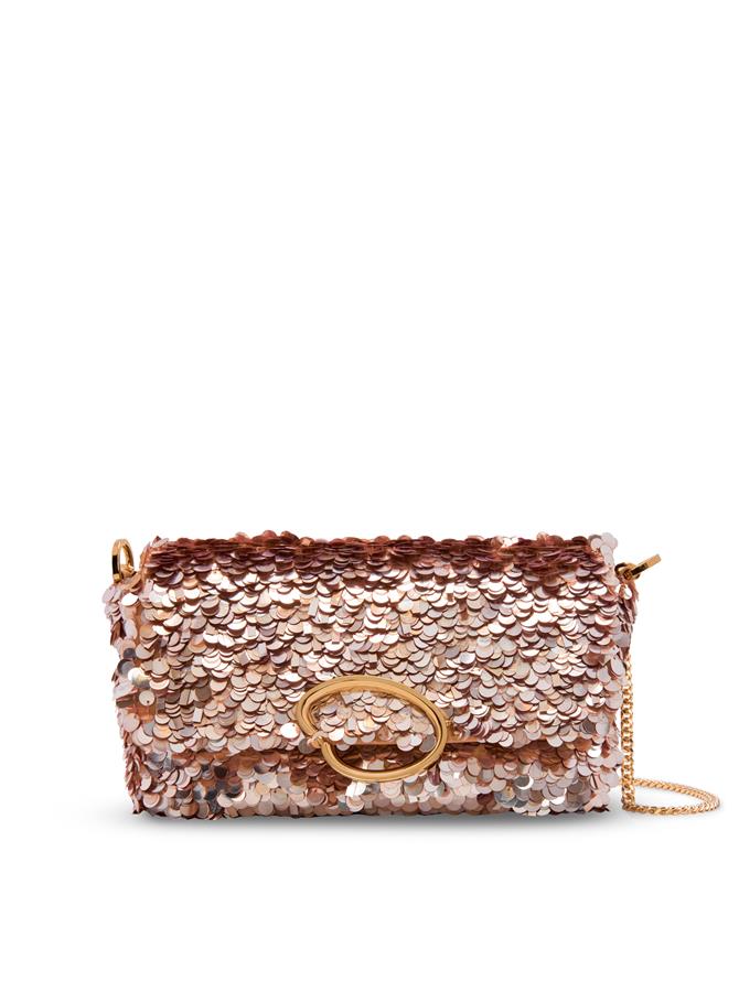 Sequin Embroidered Shoulder Bag