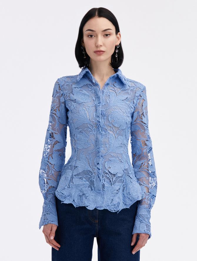 Poppy Guipure Lace Blouse