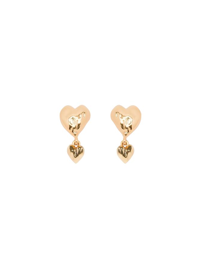 Double Heart Earrings