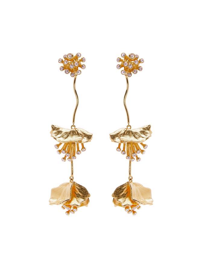 Dangling Flower Earrings