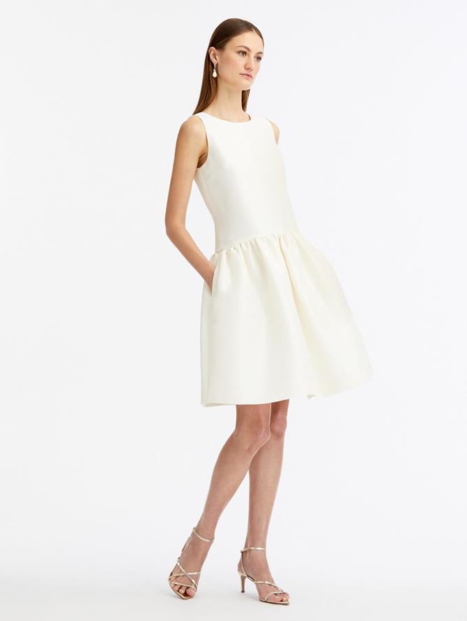 Silk Drop Waist Cocktail Dress